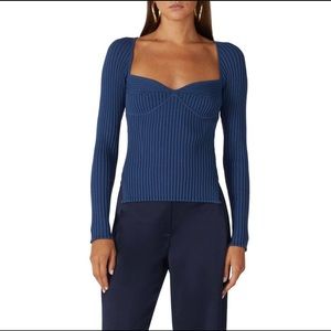 Jonathan Simkhai Sammy Ribbed Bustier Sweater